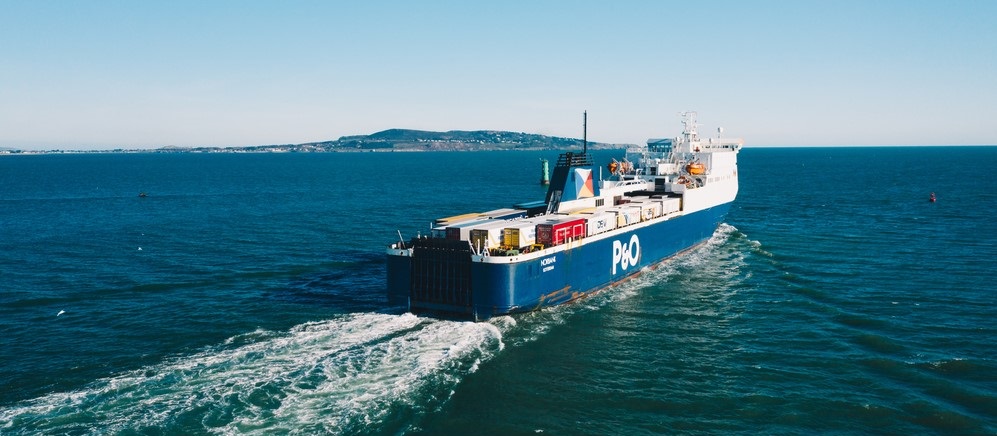 Navire de fret P&O avec transport maritime